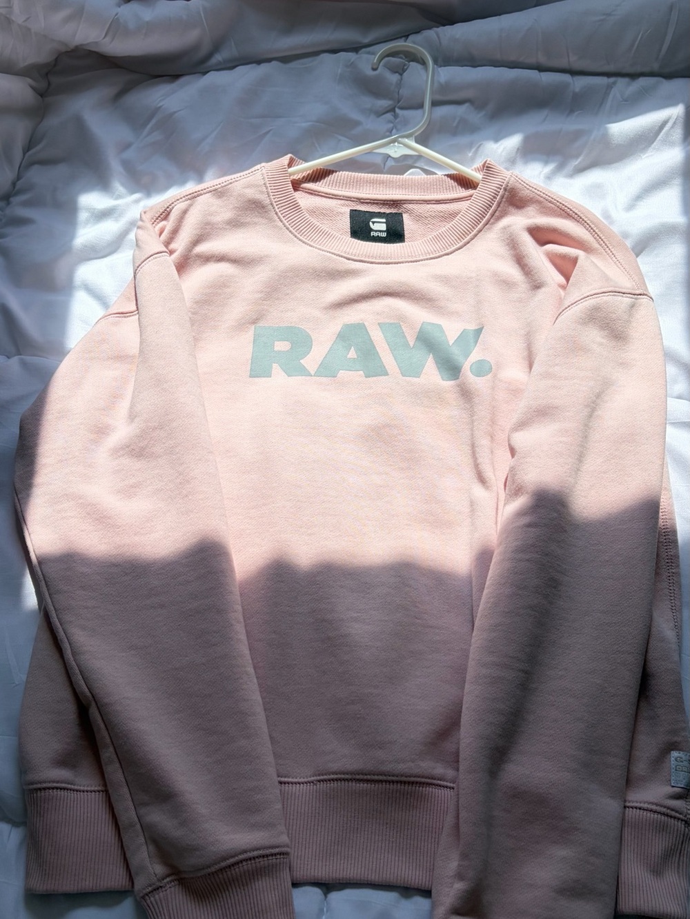 G-Star Soft Pink Logo Crewneck Sweatshirt